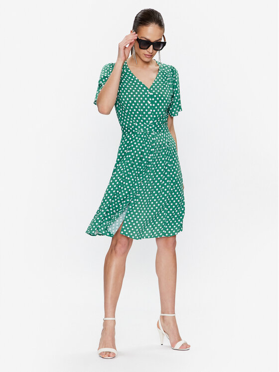 Volcano Volcano Poletna obleka G-Hariet L08331-S23 Zelena Regular Fit