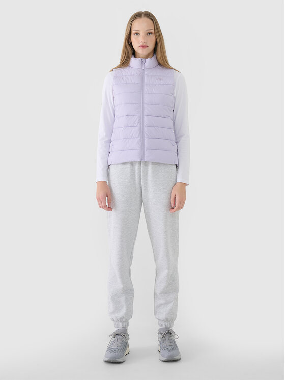 4F 4F Kamizelka BASIC+ Fioletowy jasny Slim Fit