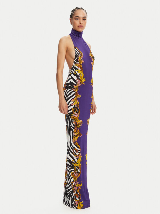 Versace Jeans Couture Versace Jeans Couture Večerna obleka 78HAO9P5 Vijolična Slim Fit
