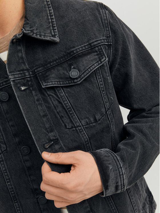 Jack & Jones Jack & Jones Jeansová bunda Jean 12223613 Černá Regular Fit