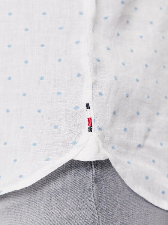 Tommy Hilfiger Tommy Hilfiger Πουκάμισο MW0MW34615 Λευκό Slim Fit