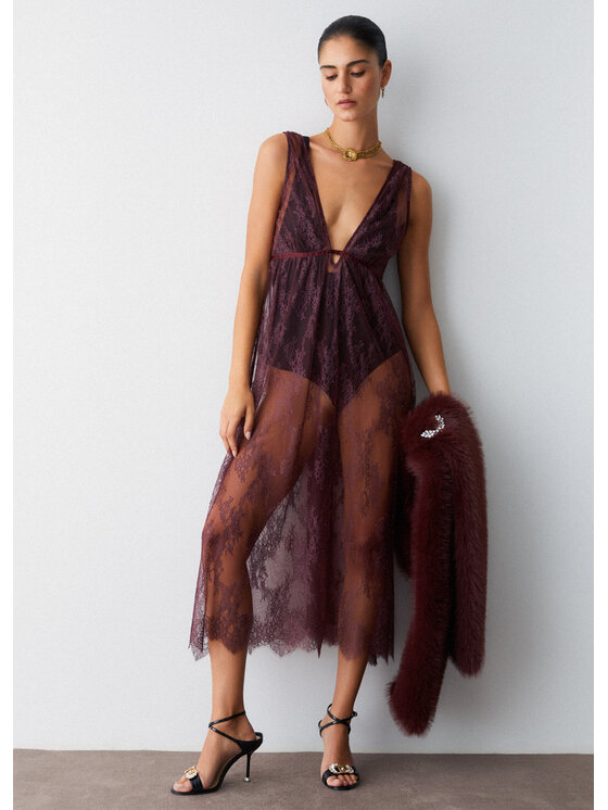 Liu Jo Liu Jo Vestito da giorno PA6036J4961X0744 Marrone Regular Fit