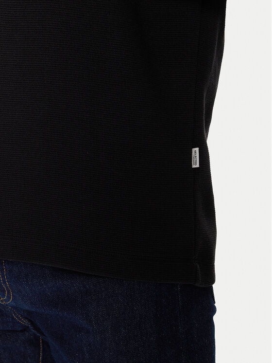 Selected Homme Selected Homme Polo 16095710 Czarny Regular Fit