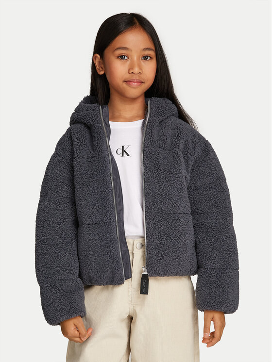 Calvin Klein Jeans Calvin Klein Jeans Vatovaná bunda IG0IG02681 Černá Regular Fit