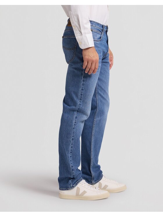 Lee Lee Jeansy WEST Niebieski Straight Leg