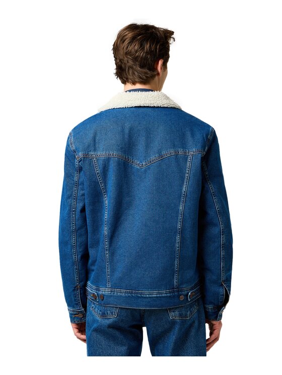 Wrangler Wrangler Kurtka jeansowa 112371440 Niebieski Regular Fit