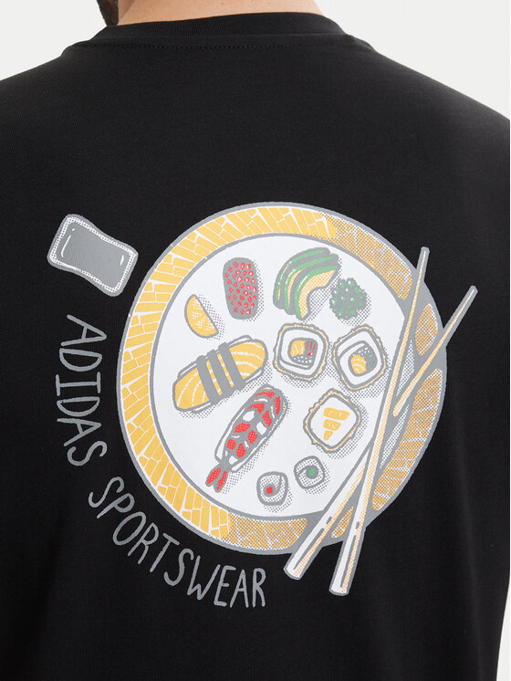 adidas adidas Tricou Sushi Graphic KT9709 Negru Regular Fit