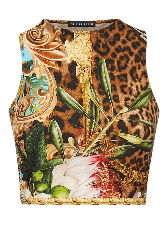 PHILIPP PLEIN PHILIPP PLEIN Tank top 2157 Farebná Skin Tight Fit