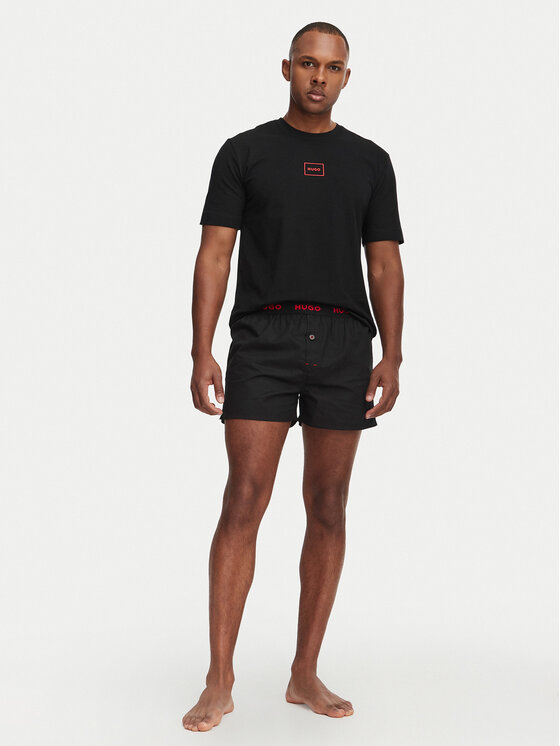 HUGO HUGO Pidžama Soren Short Set 50575408 Melns Regular Fit