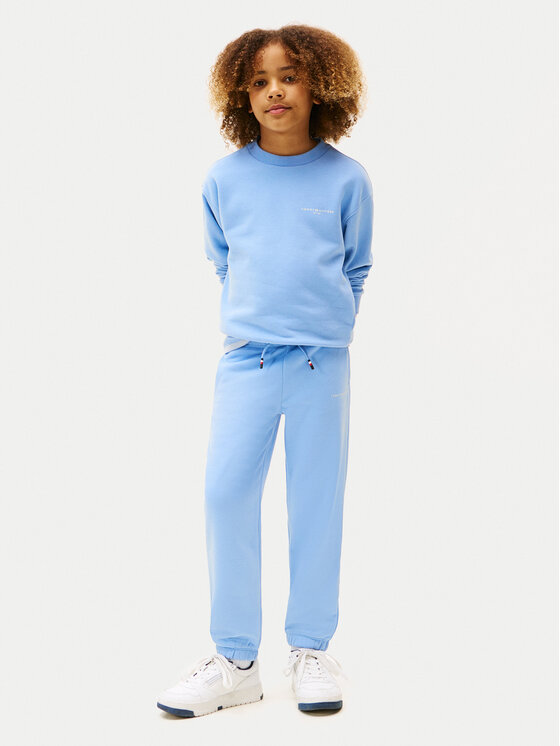 Tommy Hilfiger Tommy Hilfiger Pantaloni da tuta KS0KS00596 Celeste Regular Fit