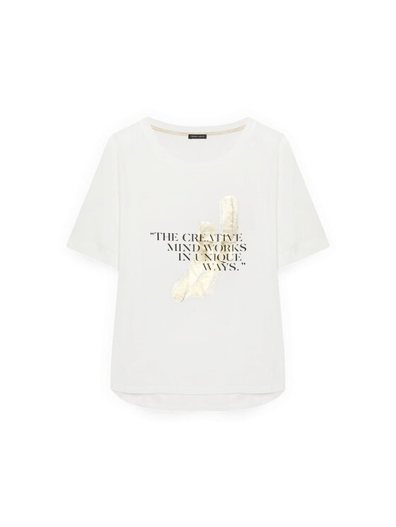Fiorella Rubino Fiorella Rubino T-shirt G094L009592N011 Bianco Regular Fit