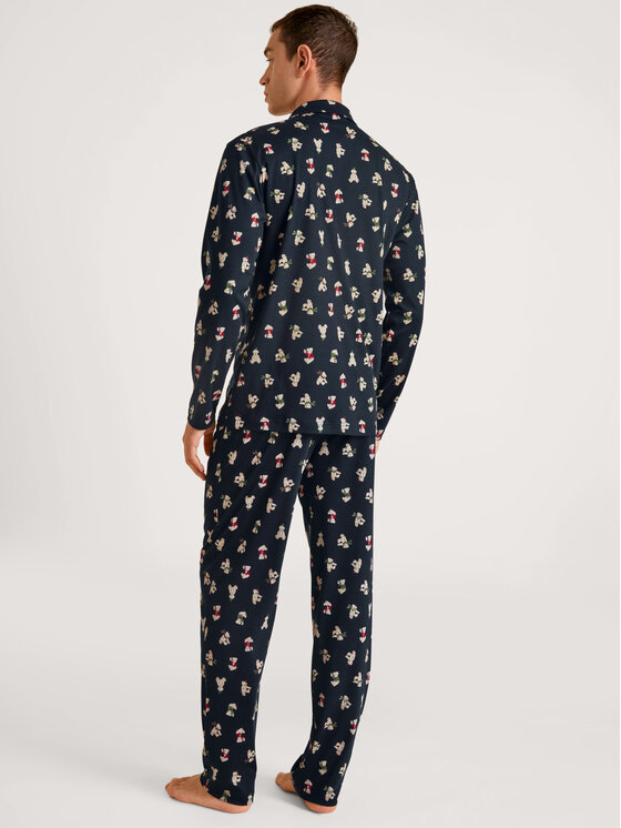 Calida Calida Pyžamo 45382 Tmavomodrá Comfortable Fit