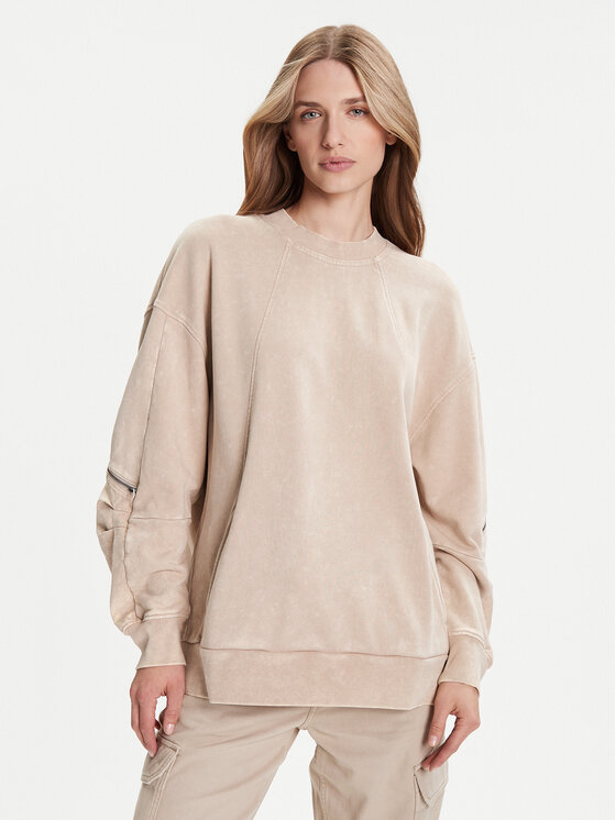 G-Star Raw G-Star Raw Majica dugih rukava Washed 3D D27738-D969 Bež Oversize