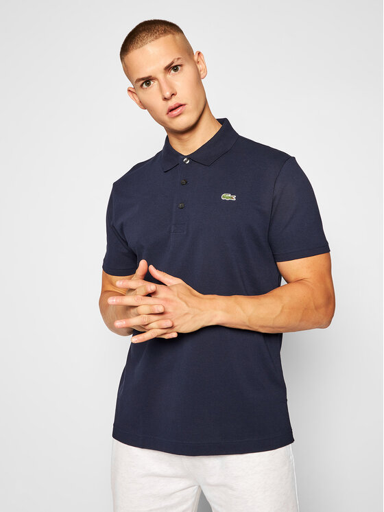Lacoste Lacoste Polo majica YH4801 Mornarsko modra Slim Fit
