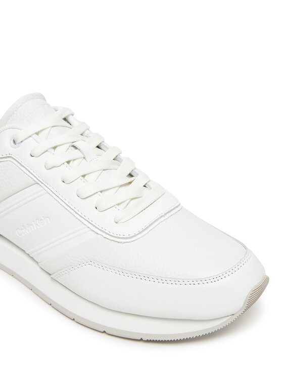 Calvin Klein Calvin Klein Sneakersy Low Prof Runn Laceup Tape HM0HM01897 Biały