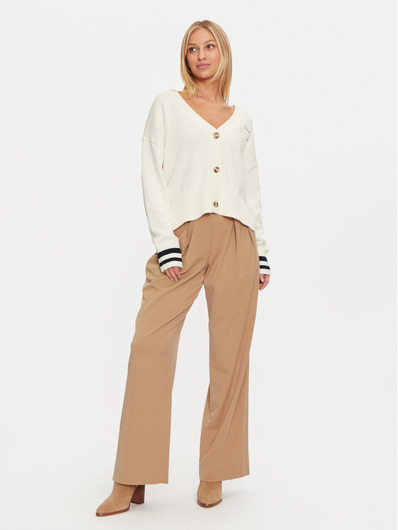 Guess Jeans Guess Jeans Strickjacke W4BR81 Z3HM1 Écru Regular Fit