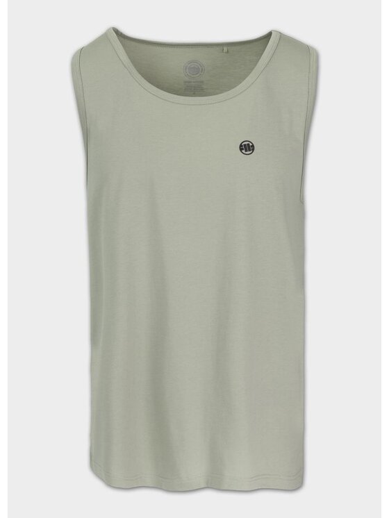 PITBULL PITBULL Tank top Tank Top męski Coolmax SCOTT L Zielony Regular Fit