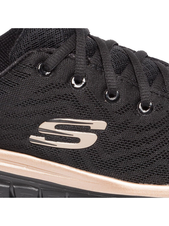 Skechers Skechers Sneakersy Get Connected 12615/BKRG Czarny