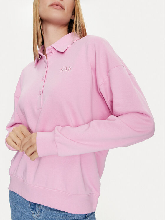 Gap Gap Bluza 870977-01 Różowy Regular Fit