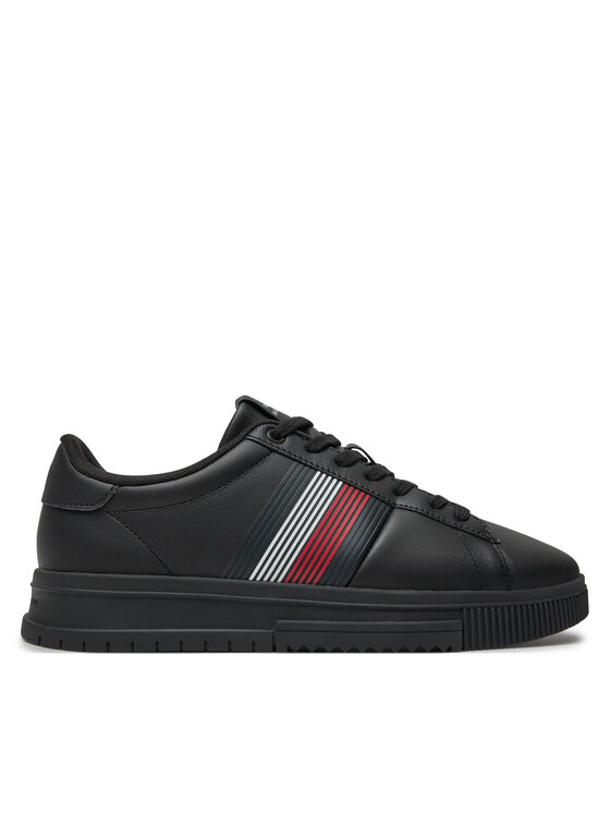 Tommy Hilfiger Tommy Hilfiger Αθλητικά Supercup Lth Seasonal FM0FM05129 Μαύρο