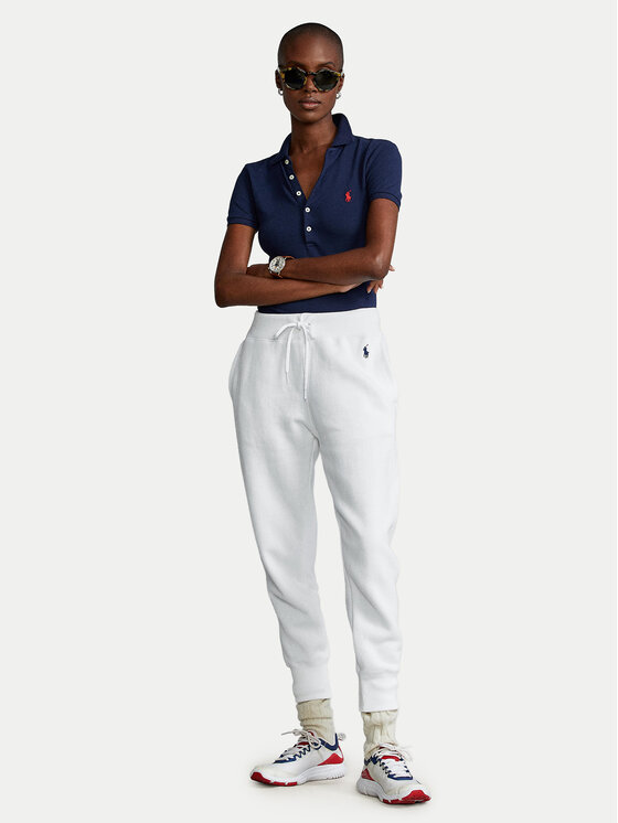 Polo Ralph Lauren Polo Ralph Lauren Teplákové nohavice Akl 211794397002 Biela Regular Fit