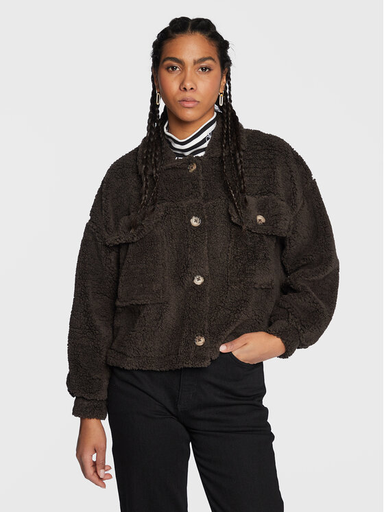 Cappotto in shearling Tihebe 83911 60041 Nero