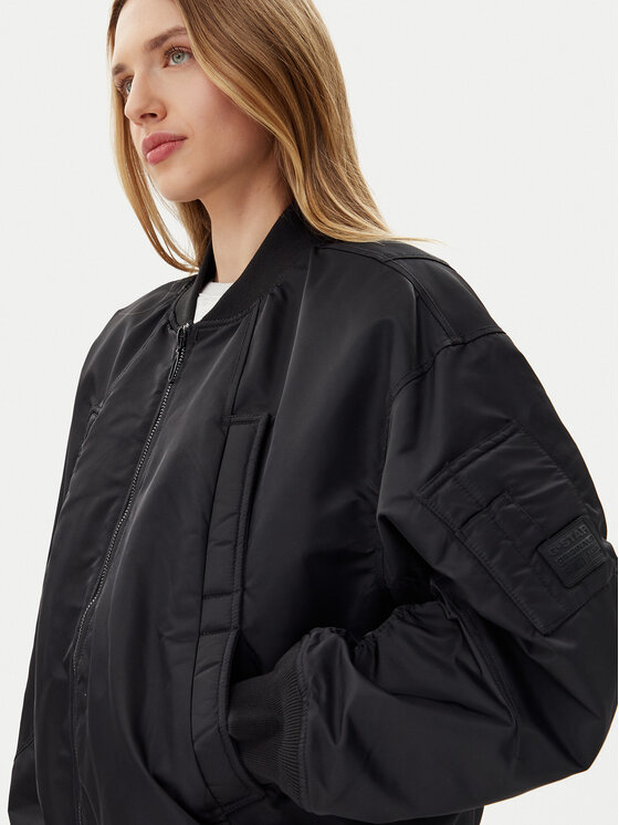 G-Star Raw G-Star Raw Bomber dzseki Macro D25989-C143 Fekete Oversize