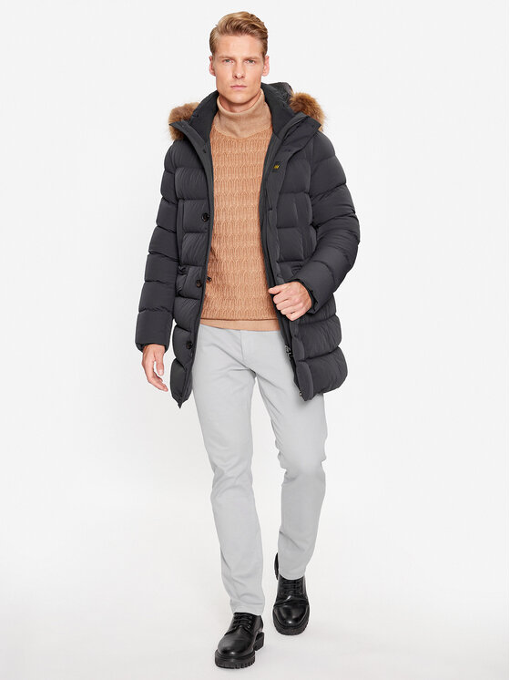 Hetregó Hetregó Geacă din puf Parker 8K436M 23WU07 Bleumarin Regular Fit