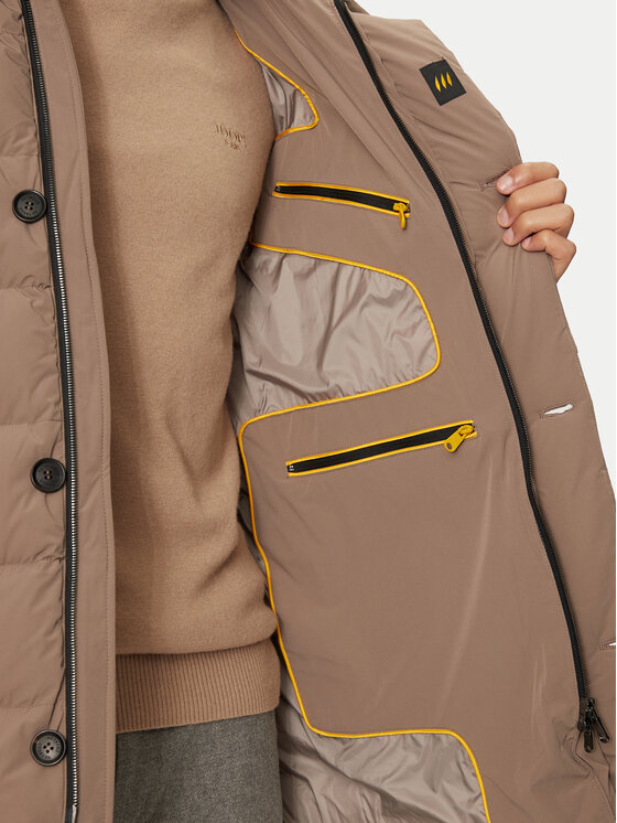 Hetregó Hetregó Giubbotto piumino Parker 8N436M Beige Regular Fit