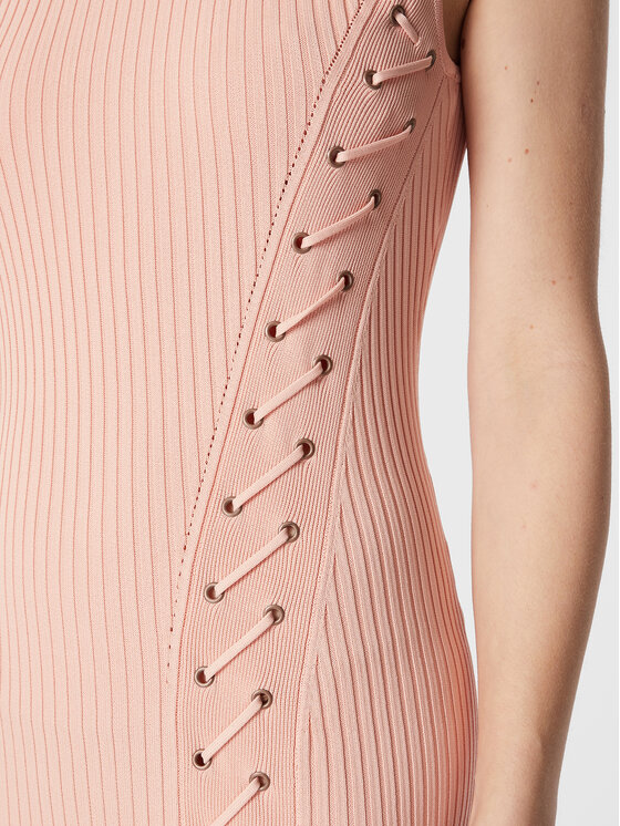 Guess Guess Rochie tricotată W3RK40 Z2U00 Roz Slim Fit