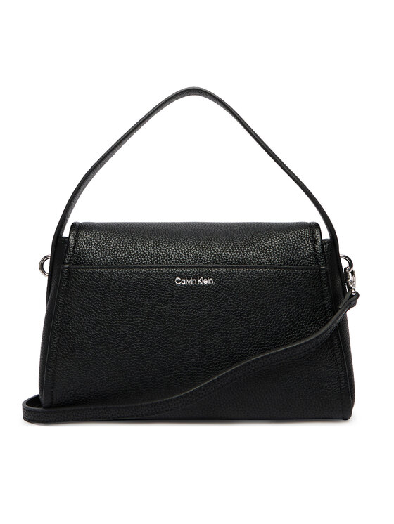 Calvin Klein Calvin Klein Ročna torba Emblem Hw Pebble Shoulder Bag 25 LV04F3425G Črna