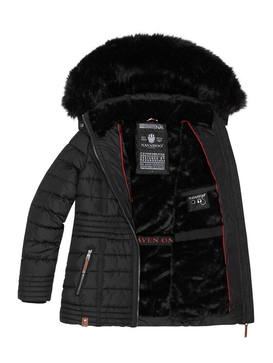 Navahoo Navahoo Kurtka zimowa Umay Pri Czarny Regular Fit
