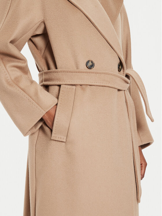 Weekend Max Mara Weekend Max Mara Wollmantel Resina 2425016092 Beige Regular Fit