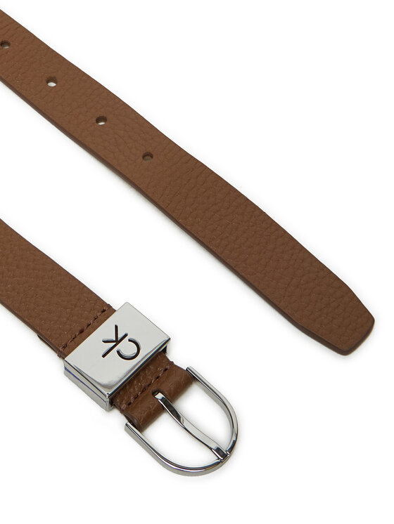 Calvin Klein Calvin Klein Ženski pas Ck Loop Thin Round Buckle 2.5 K60K612856 Rjava