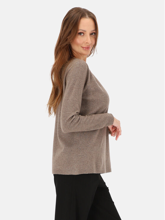 L’AF L’AF Sweter Nomi Brązowy Regular Fit