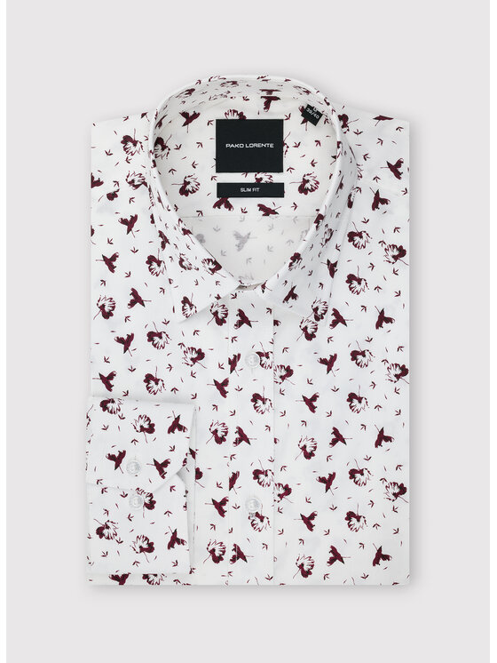 Pako Lorente Pako Lorente Koszula P25WF-1X-013 Biały Slim Fit