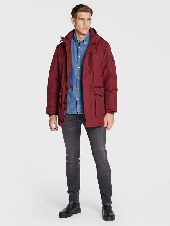 Tommy Hilfiger Tommy Hilfiger Pūkinė striukė Rockie MW0MW27689 Vyšninė Regular Fit
