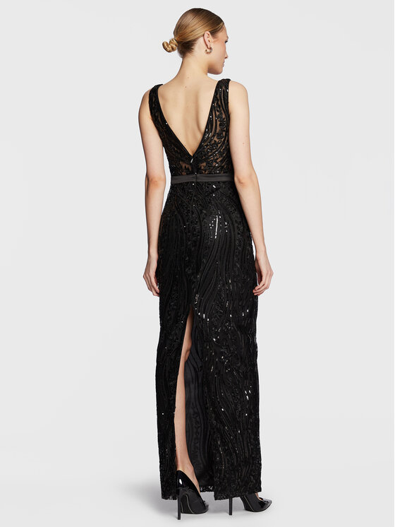 Fracomina Fracomina Abendkleid FQ23SD3002W62401 Schwarz Slim Fit