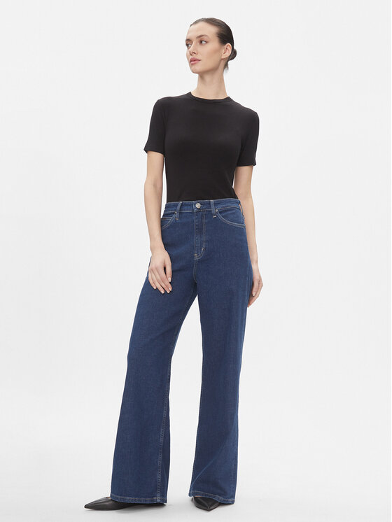 Calvin Klein Calvin Klein Джинси High Rise Wide - Mid Blue K20K206304 Cиній Relaxed Fit