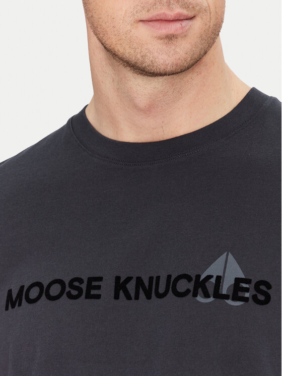 Moose Knuckles Moose Knuckles T-Shirt Conway M15MT760 Granatowy Regular Fit