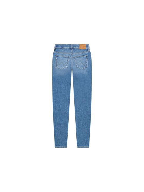 Wrangler Wrangler Jeansy SKINNY Niebieski Skinny Fit