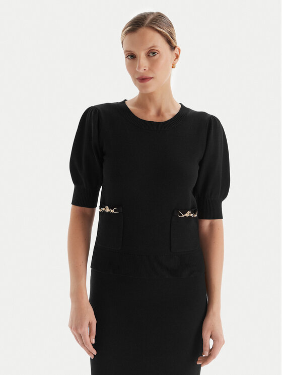 Fracomina Fracomina Svetr FR25WT7019K55601 Černá Slim Fit