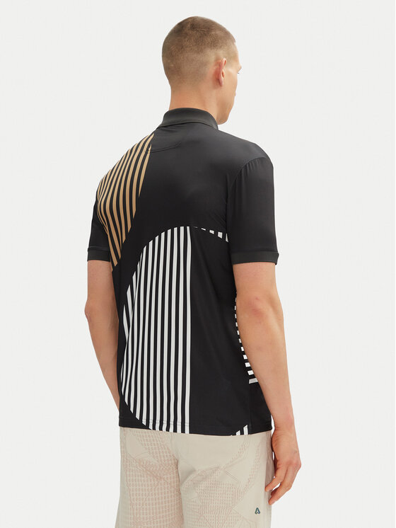 BOSS BOSS Polo majica Paddy Striped C1 50539506 Črna Regular Fit