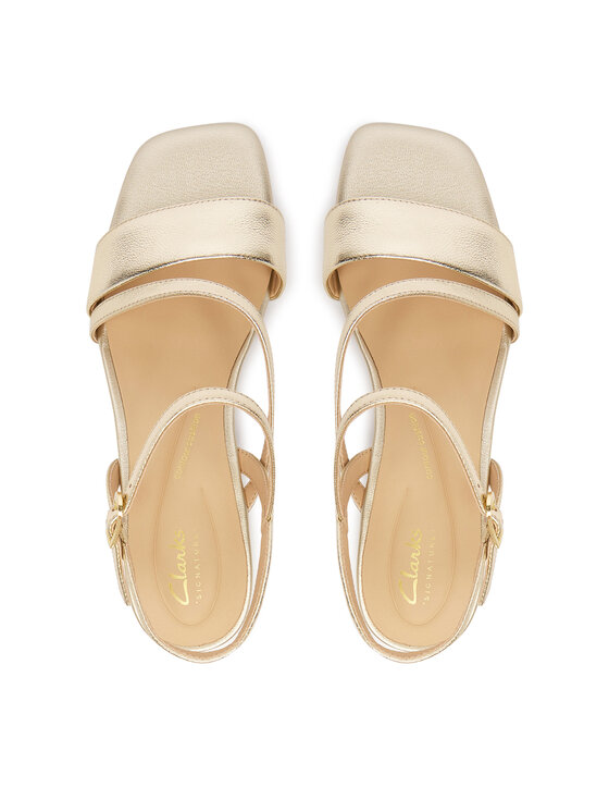 Clarks Clarks Sandały Serina35 Strap 26186120 Złoty