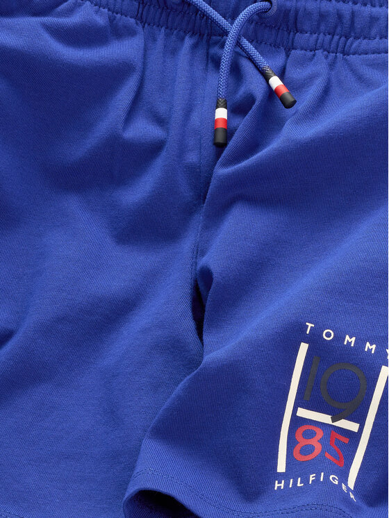 Tommy Hilfiger Tommy Hilfiger Szorty sportowe Graphic KB0KB09477 Niebieski Regular Fit