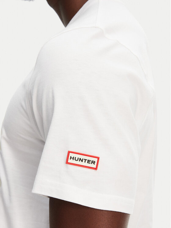 Hunter Hunter T-Shirt Duart Graphic HARM0033251 Biały Regular Fit