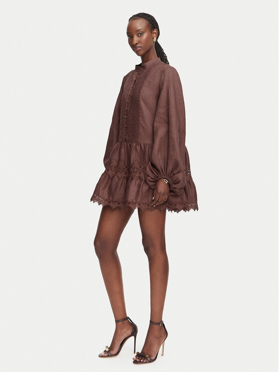 Bardot Bardot Повсякденна сукня Antonia 59849DB2 Коричневий Relaxed Fit