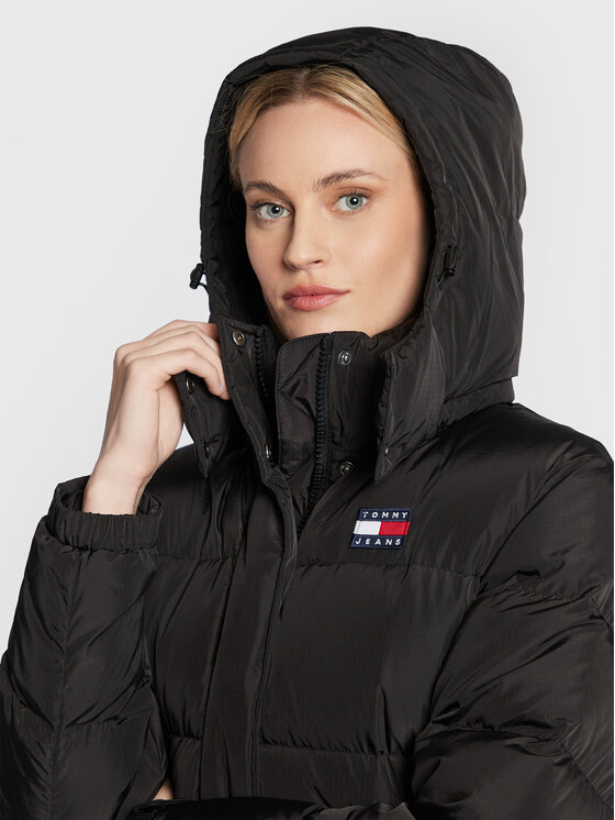 Tommy Jeans Tommy Jeans Pūkinė striukė Alaska Long DW0DW14287 Juoda Regular Fit