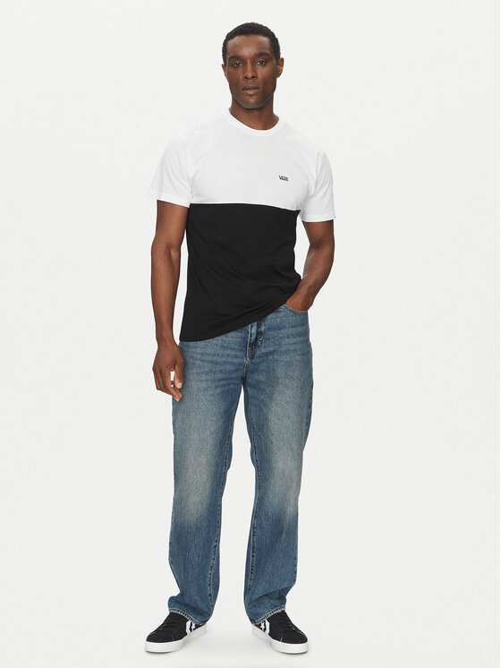 Vans Vans Tričko Colorblock Tee VN0A3CZDY281 Čierna Classic Fit
