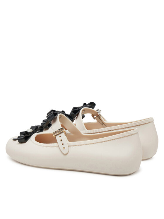 Melissa Melissa Balerinke Melissa Soft Ballerina Bow Ad M 35971 Écru